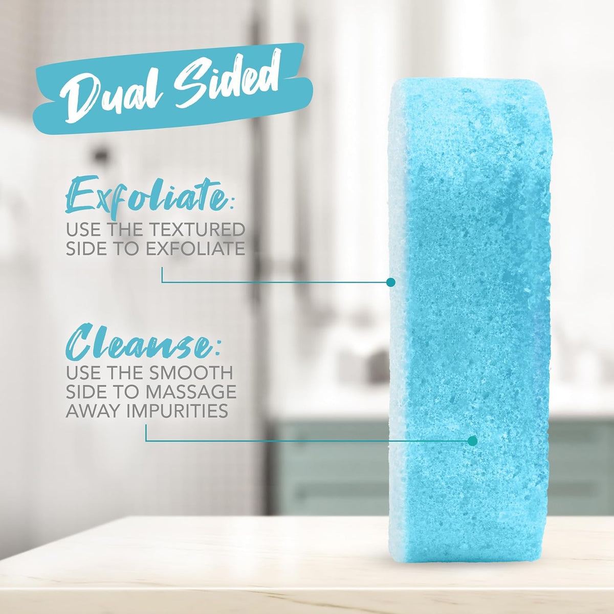 Spongeables product label displaying ingredient highlights and ethical claims