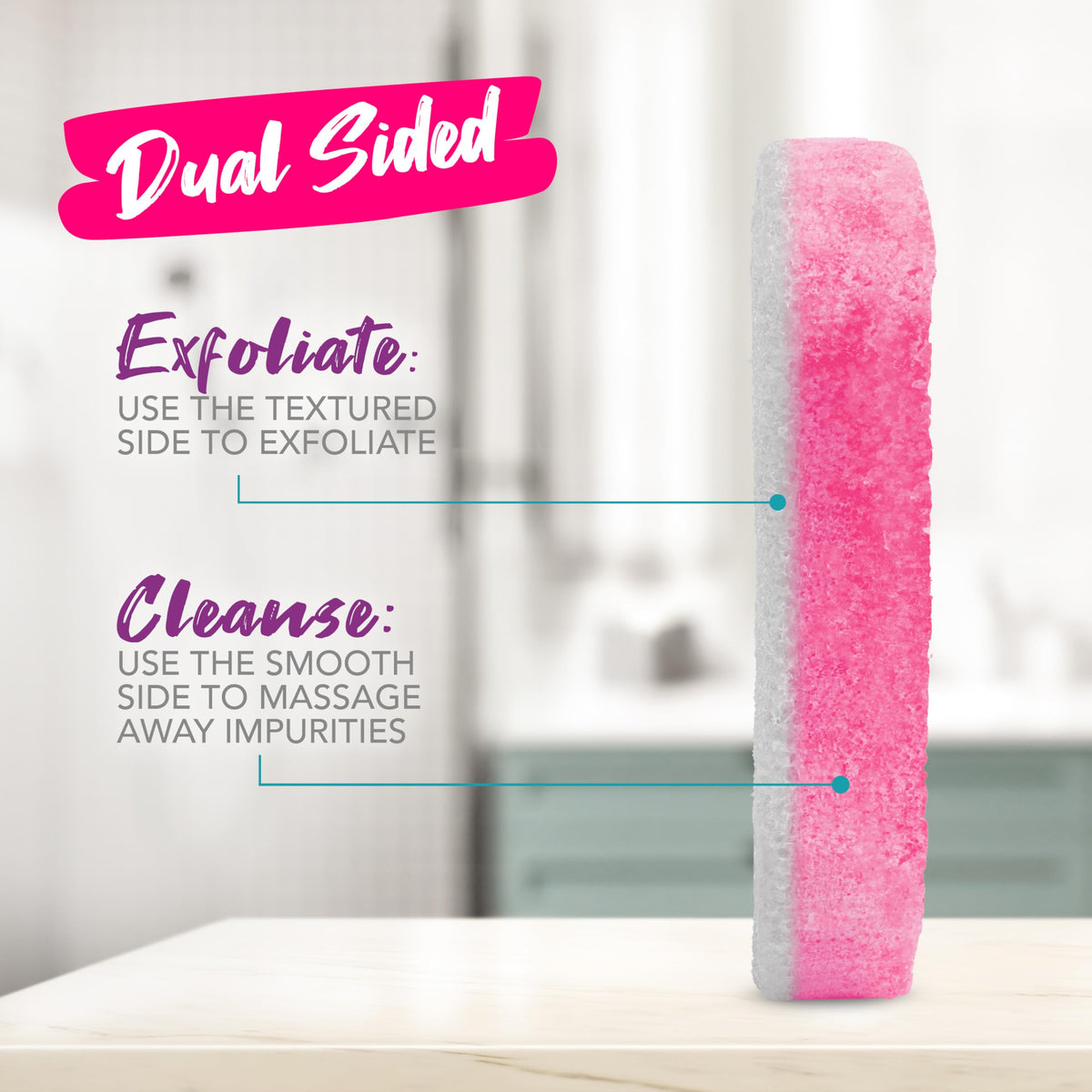 Spongeables next to travel items illustrating compact size and on-the-go convenience