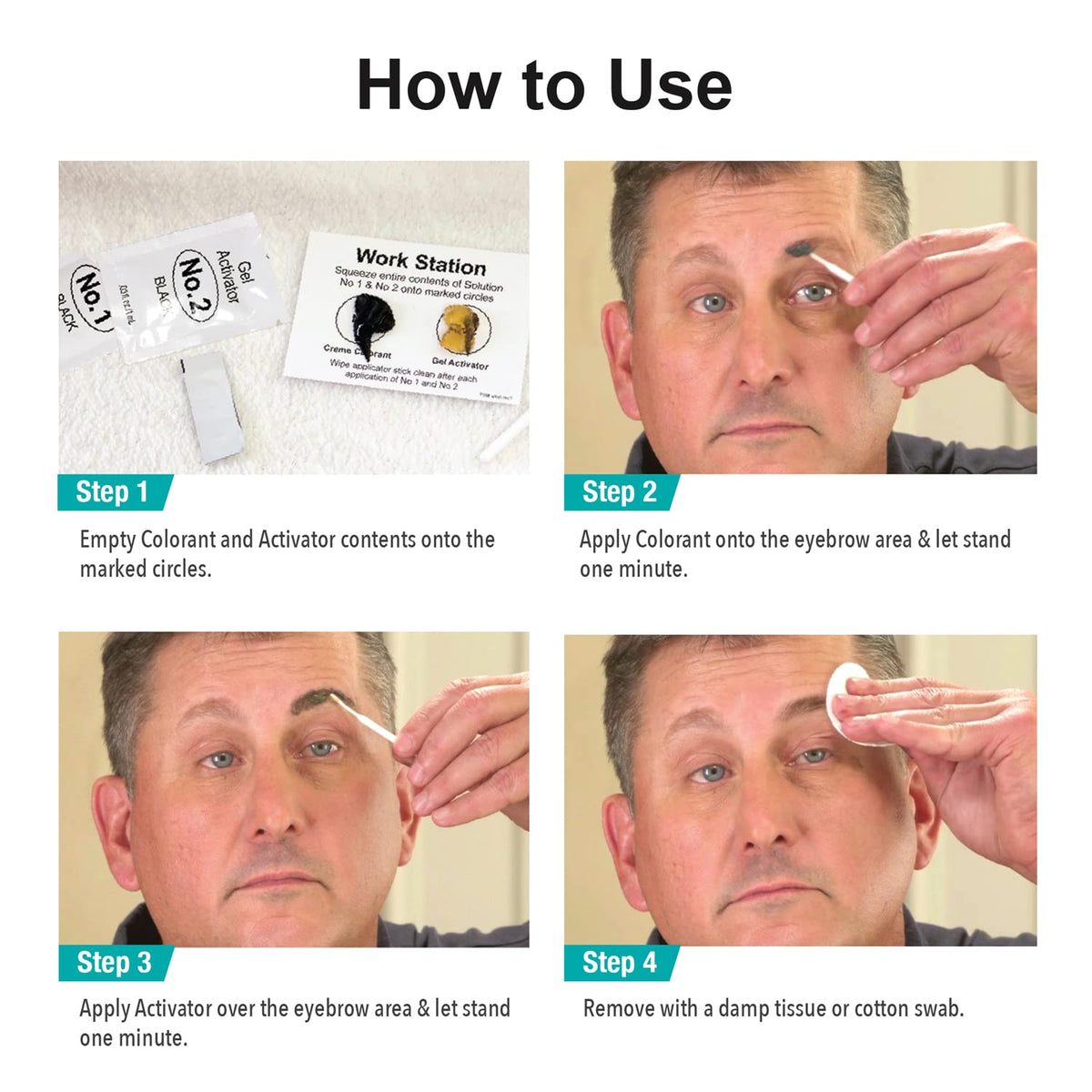 SPORT COSMETICS label detail and directions emphasizing clear step-by-step guidance