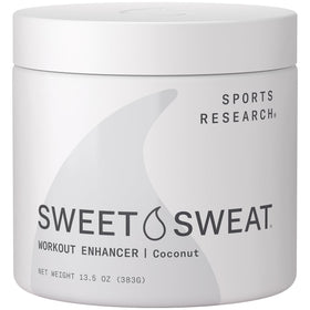 Sports Research jar front view showing product and easy-access for pre-workout