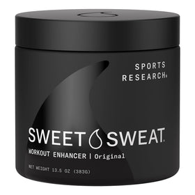 Sports Research Sweet Sweat front jar view showing clear packaging and original scent
