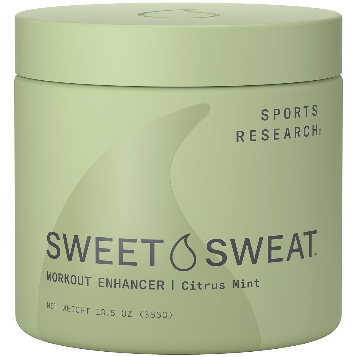 Sports Research jar front view showing label and size with clear benefit
