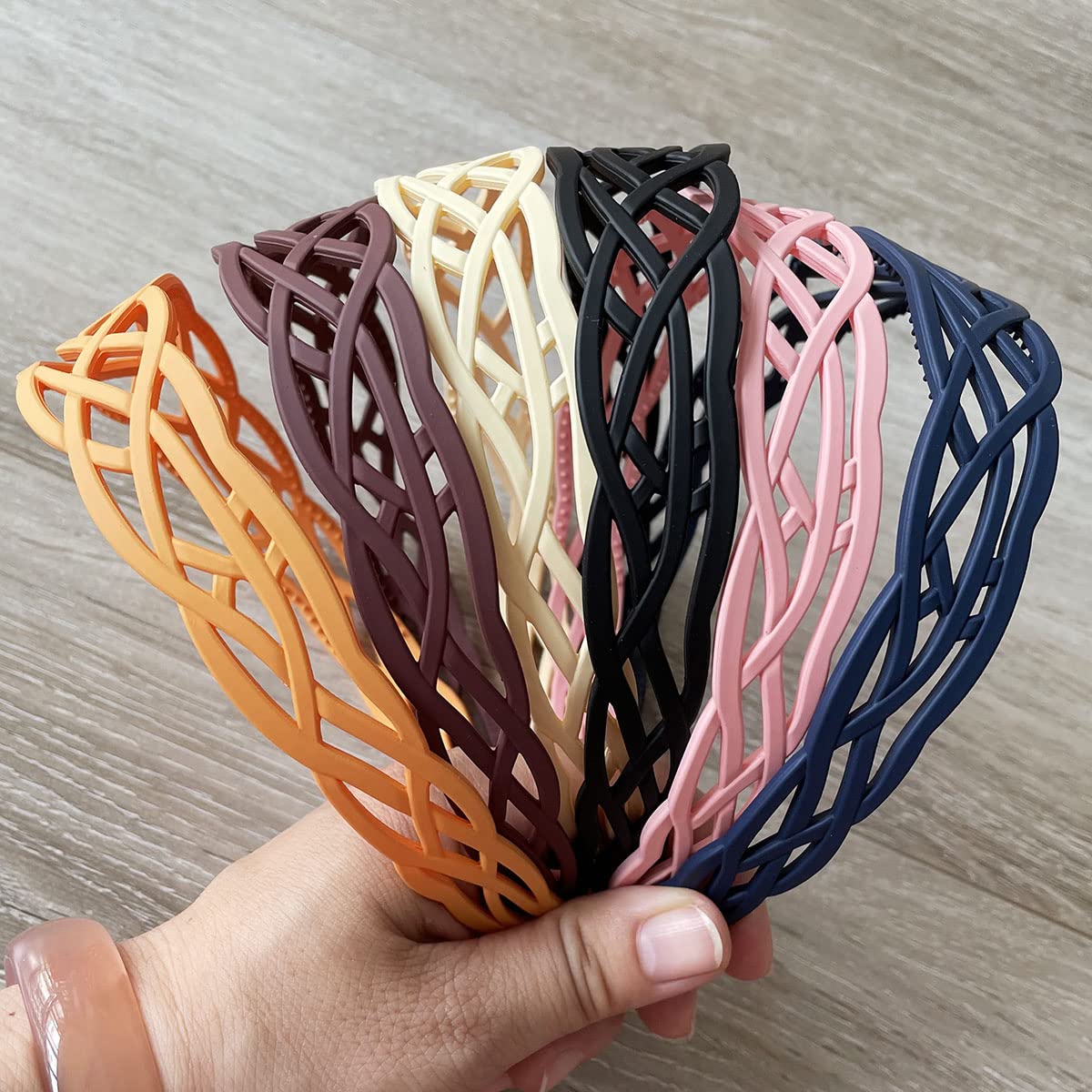 Springtime wiping headband surface showing easy-care maintenance benefit