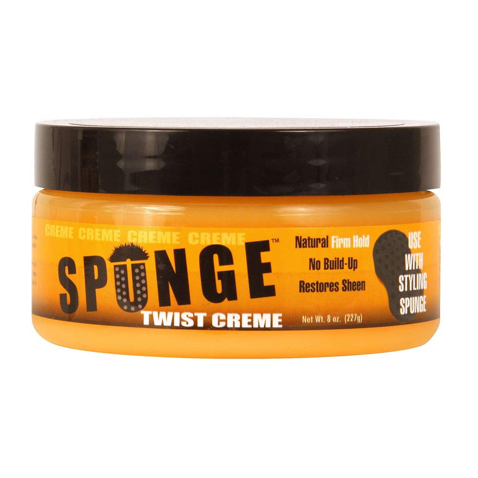Spunge twist creme front label showing product name and 8 oz size for clear identification and trust