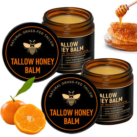 SPVMGRK front packaging tins showing two citrus balm containers and branding benefit