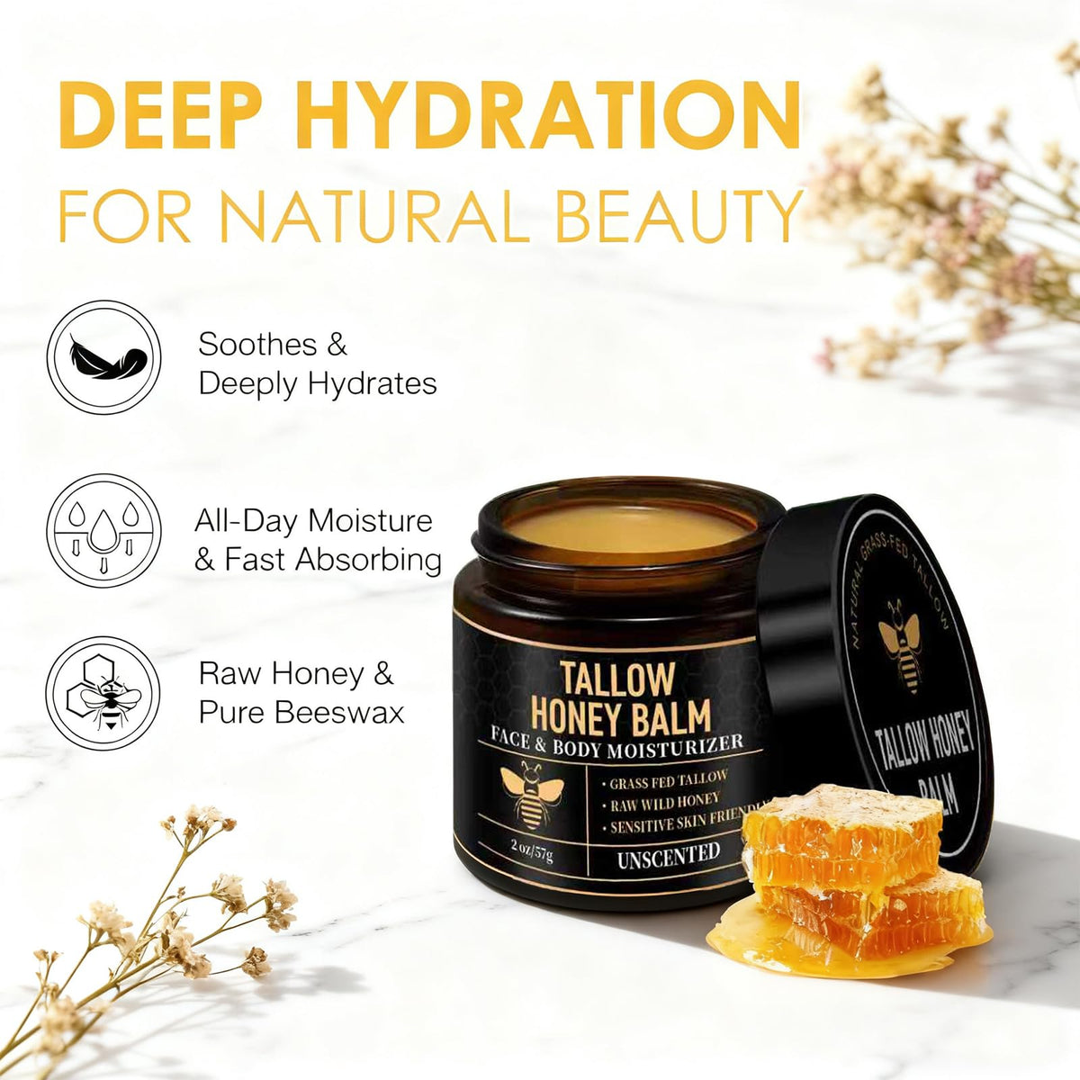 SPVMGRK close-up of balm texture showing smooth meltable consistency and absorbency benefit