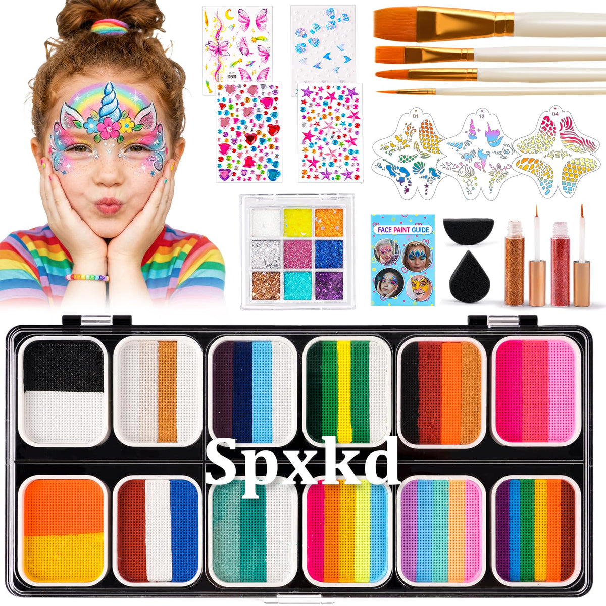 spxkd front open palette showing 12 colors for versatile designs