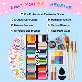 spxkd glitter set arranged to show sparkle options and accents