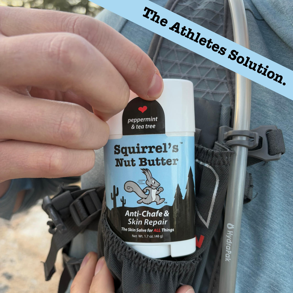 Squirrel's Nut Butter balm texture close-up showing smooth, natural ingredients for long-lasting protection