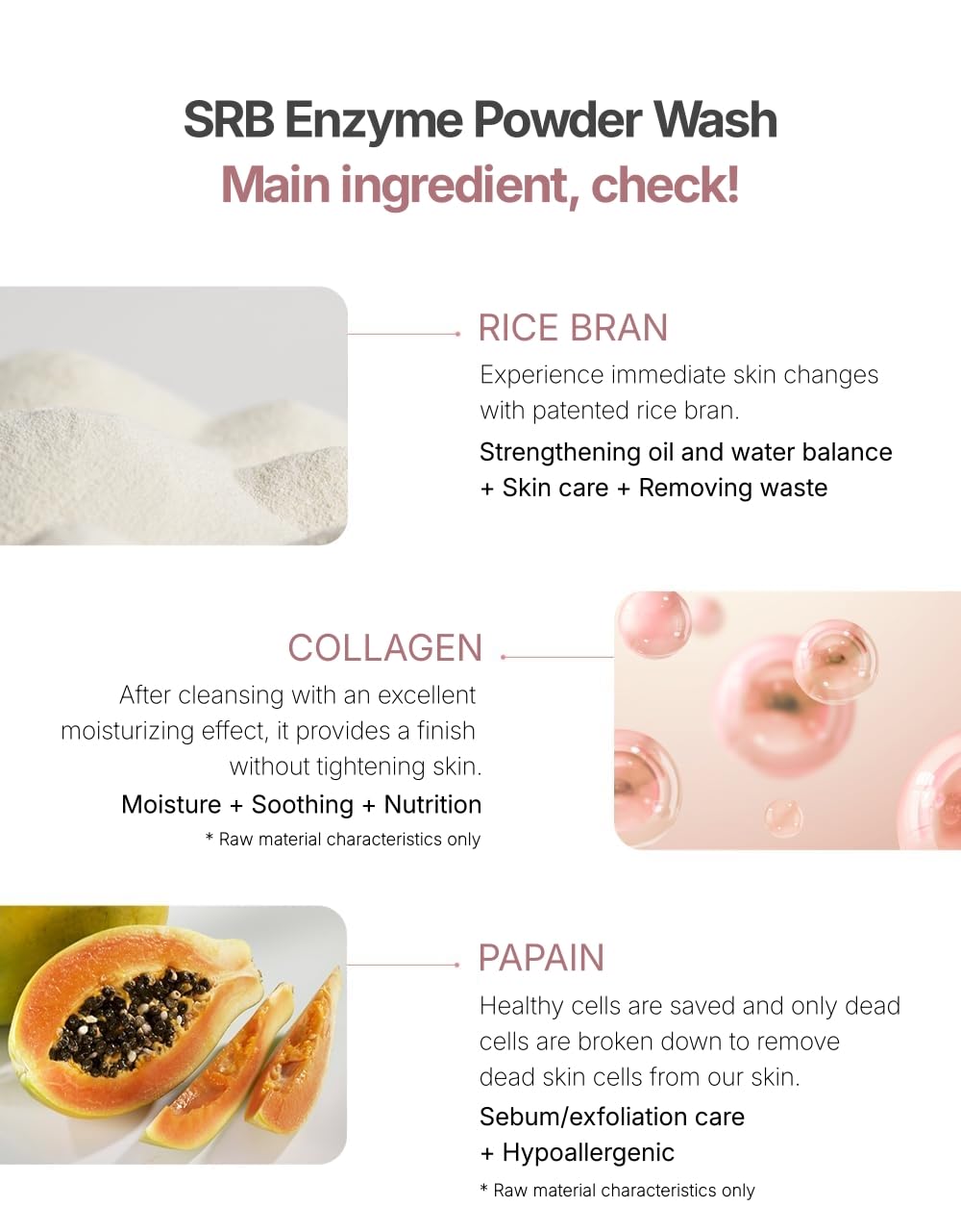SRB powder mixed with water in palm forming soft foam to show gentle cleansing action