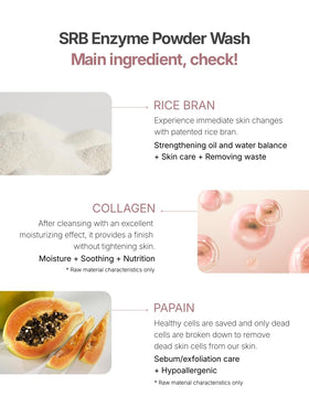 SRB powder mixed with water in palm forming soft foam to show gentle cleansing action