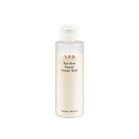 SRB front packaging of stabilized rice bran enzyme powder wash showing brand and compact jar for easy storage