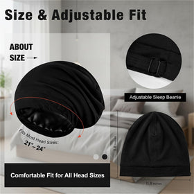 Srevela bonnet beside travel pouch showing portability and convenience
