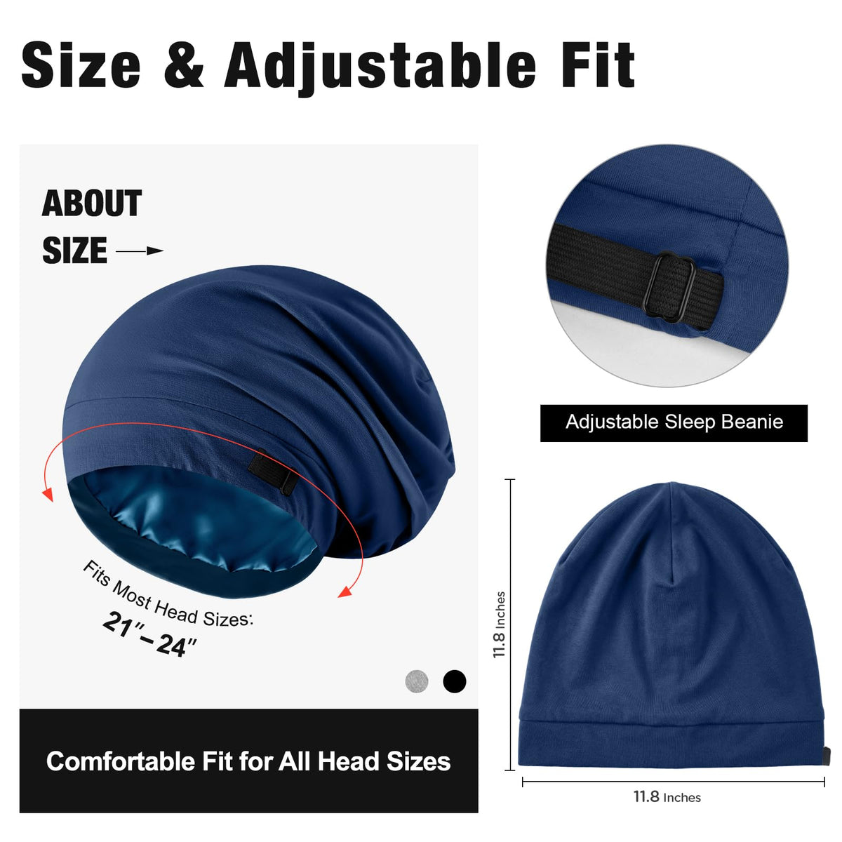Srevela travel pouch and packed bonnet conveying portability and easy rotation