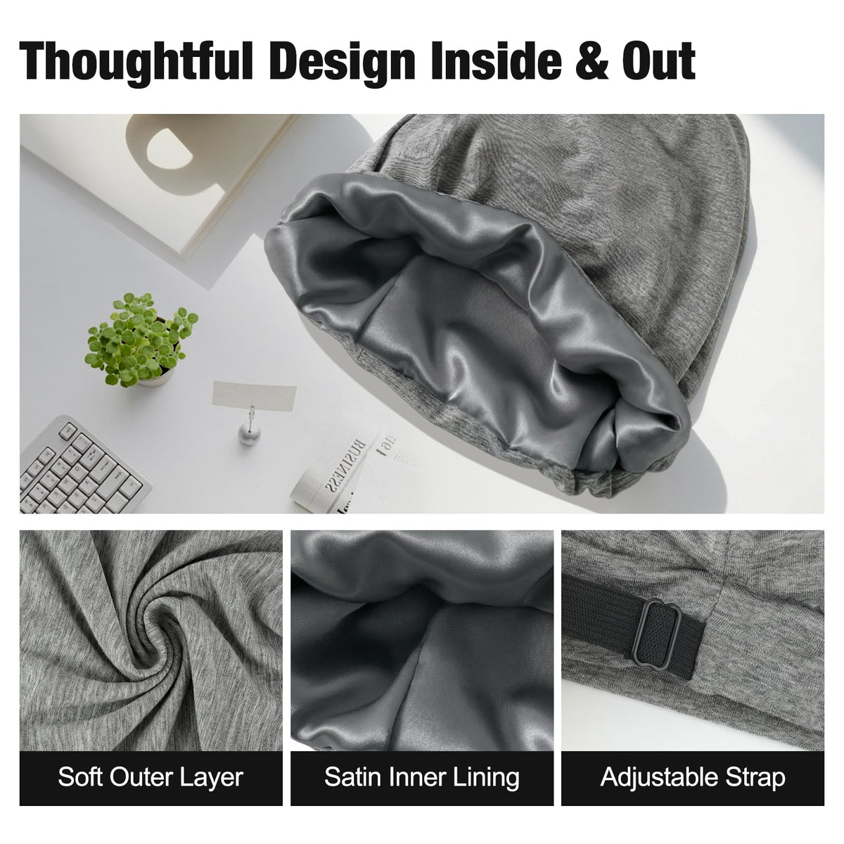 Srevela two-pack flat lay showing black and charcoal gray options for rotation