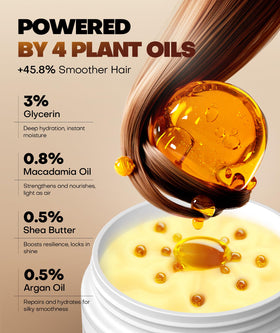 Srripo being applied to damp hair demonstrating smooth application and detangling benefit