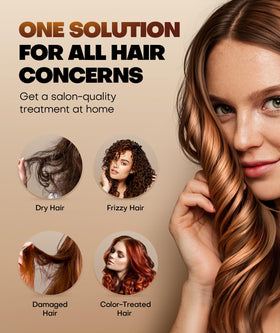 Srripo before and after hair lengths showing restored shine and reduced breakage