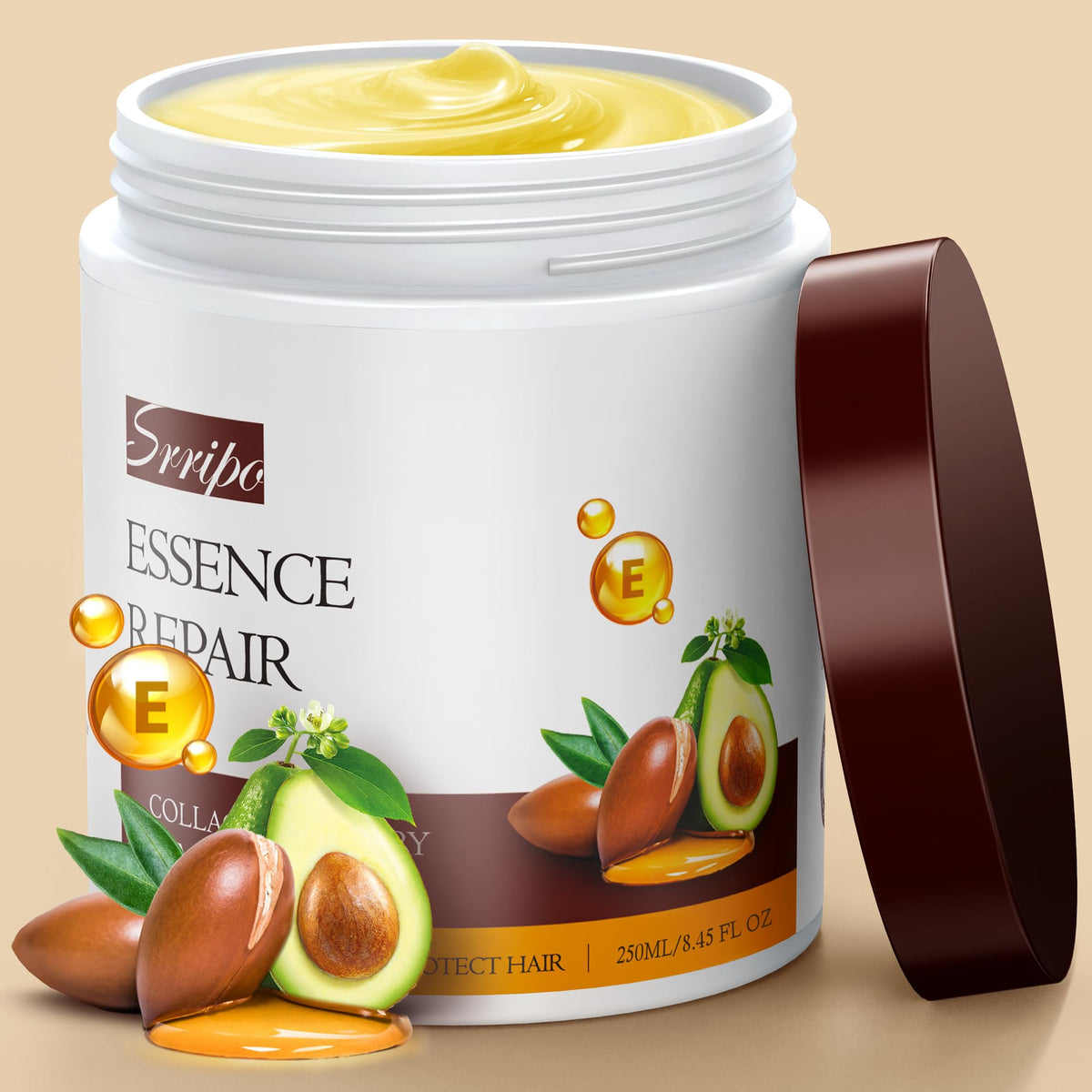 Srripo front label bottle showing product name and benefits for easy identification