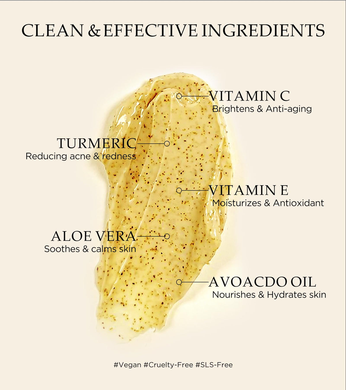 Srripo palm-held dollop showing creamy consistency and hydrating feel