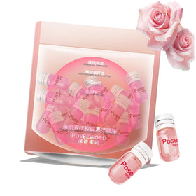 SSCDFDC front packshot showing 20 rose-scented ampoules and benefits