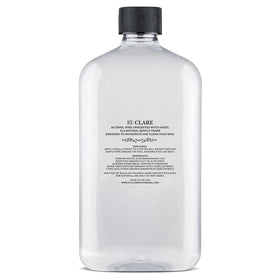 St Clare bottle on bathroom shelf lifestyle promoting daily skincare routine
