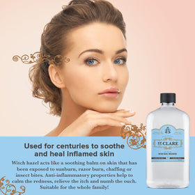 St Clare close-up of bottle showing aloe texture and soothing hydration