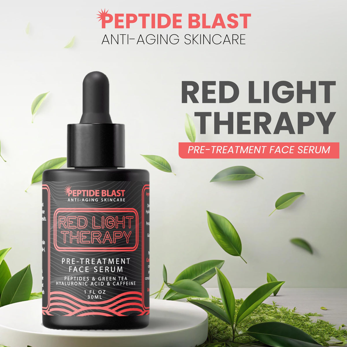 St. Croix ingredients label highlighting peptides, hyaluronic acid and green tea for ingredient transparency