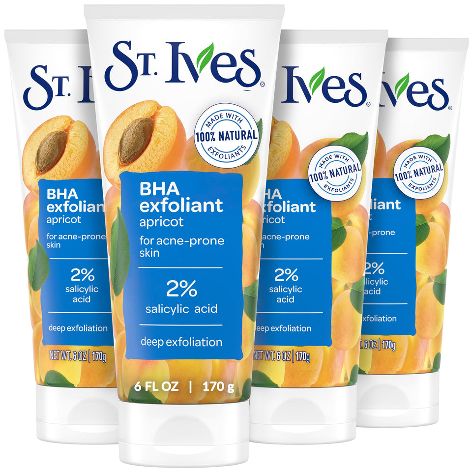 St. Ives front packaging showing product and key acne control benefits