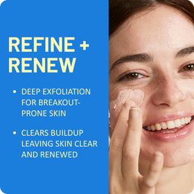 St. Ives ingredient droplet with apricot extract emphasizing pore-clearing support