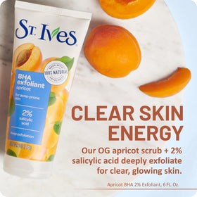 St. Ives close-up texture revealing natural exfoliant granules and smoothing action