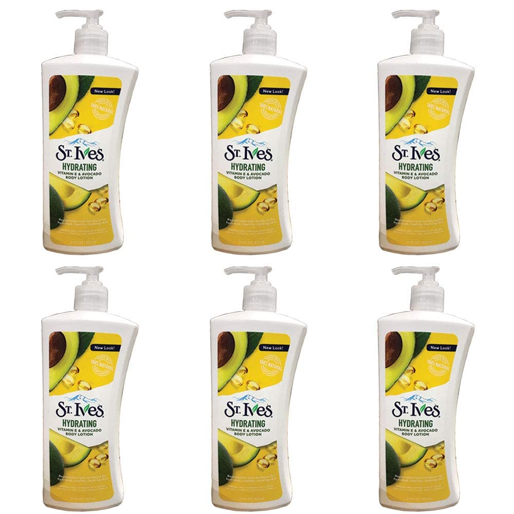 St. Ives bottle front view showing label and hydrating benefit