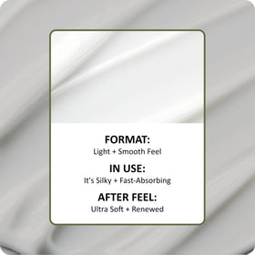St. Ives close-up of lotion texture showing smooth, fast-absorbing moisturizer