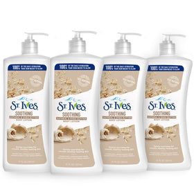St. Ives front pump bottle showing label and size, highlights easy dispensing