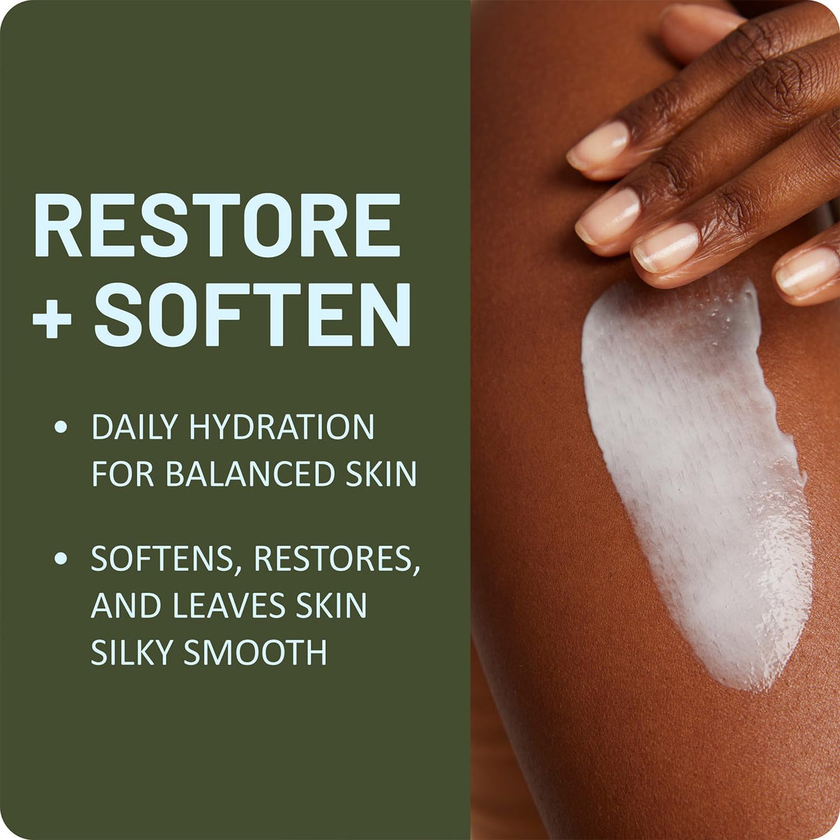 Applying St. Ives lotion to hand to show fast absorption benefit