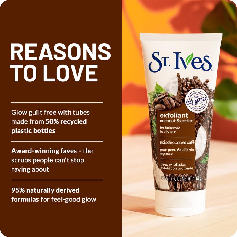 St. Ives jar on bathroom counter as part of morning routine for refreshed skin