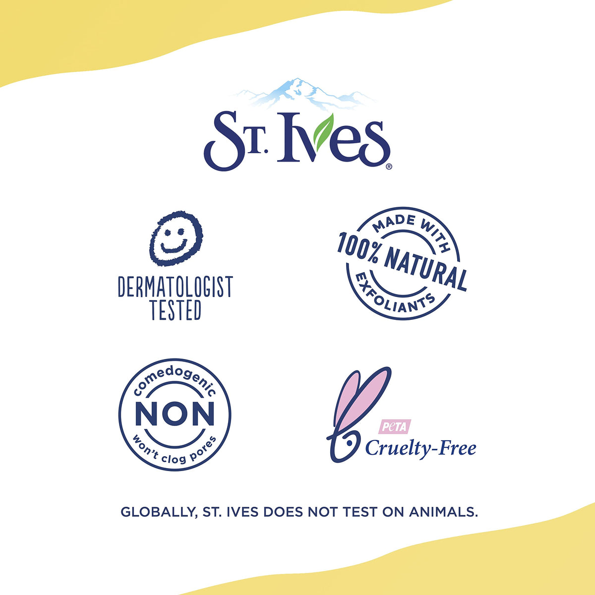 St. Ives mask applied on face in spa setting illustrating calming hydration benefit