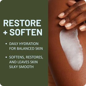 St. Ives pump dispensing lotion onto hand illustrating quick application benefit