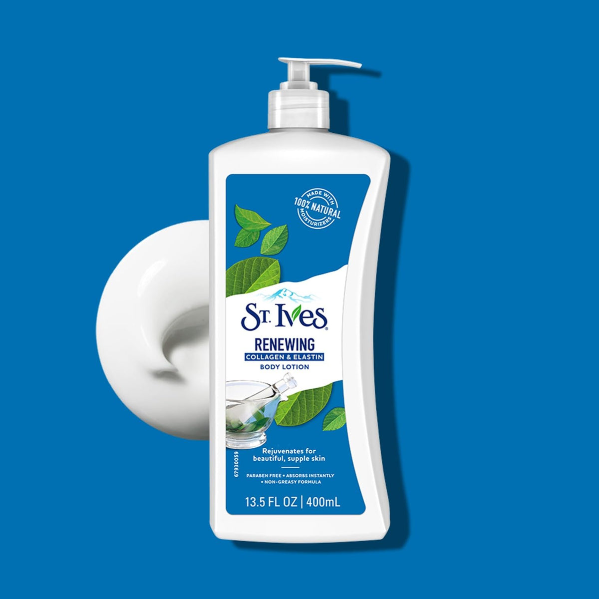 St. Ives texture close-up illustrating creamy absorbent finish