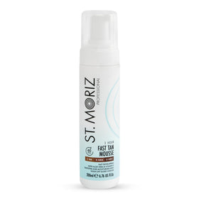 St Moriz front bottle showing mousse and guide tint benefit