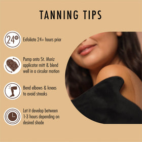 ST. MORIZ bottle next to hand for 200ml size and travel-friendly convenience