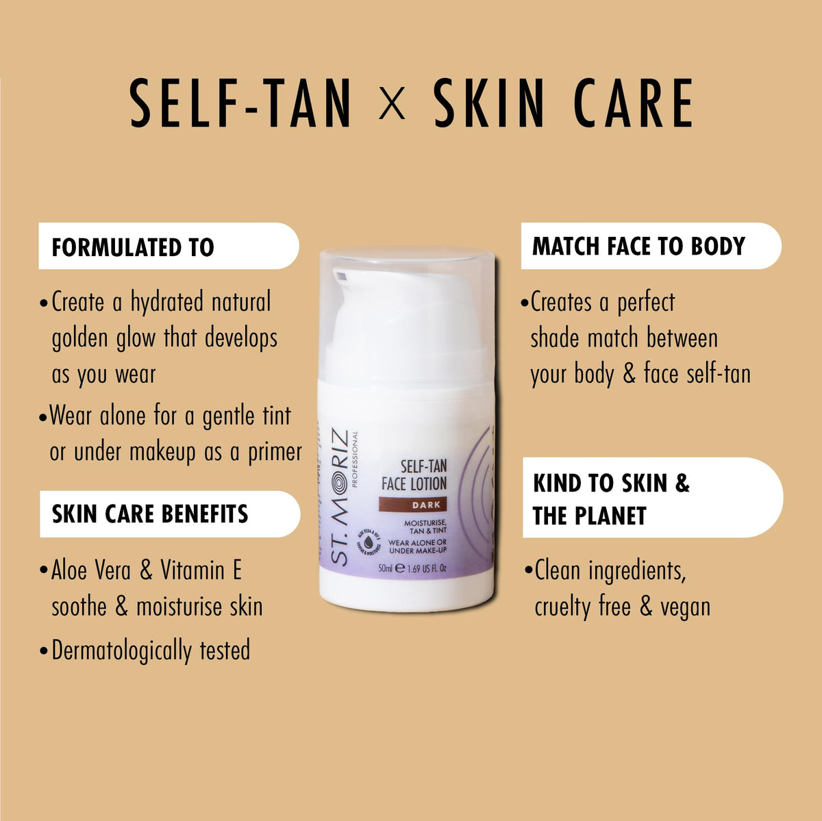 st. moriz close-up of lotion texture, demonstrates smooth blendability