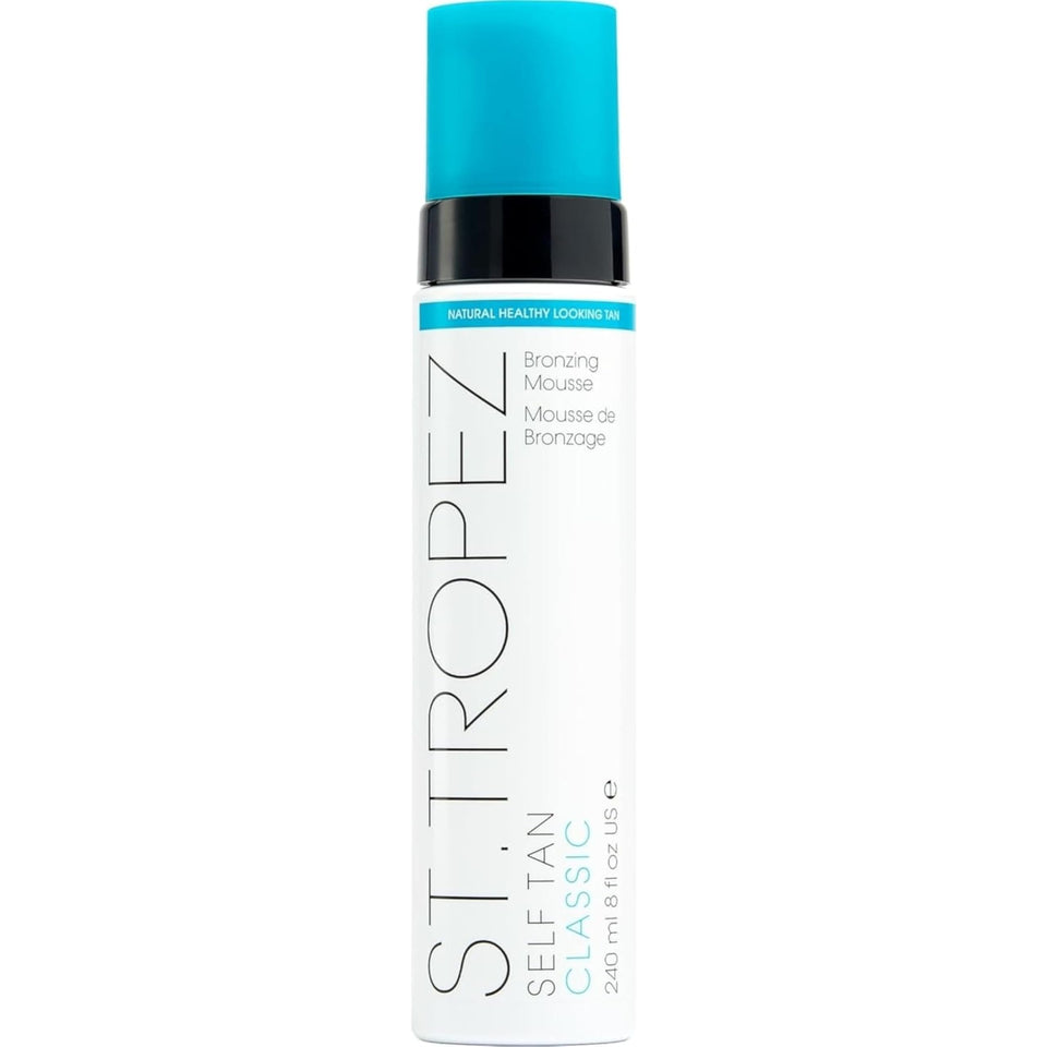St.Tropez front packaging showing bottle and brand for trusted tan