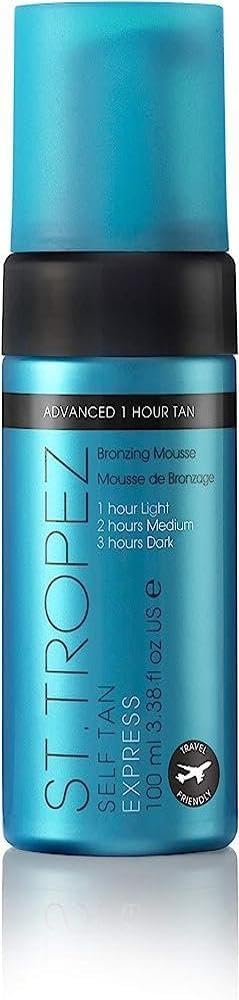 St.Tropez front packaging showing brand and fast-acting benefit