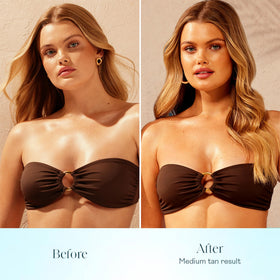 St.Tropez ingredient label close-up highlighting vegan cruelty-free claim