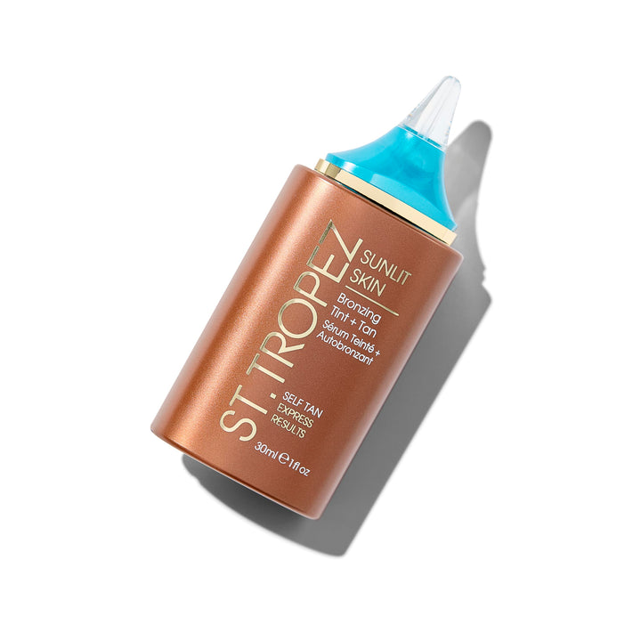 St.Tropez front packaging showing product benefits and compact size