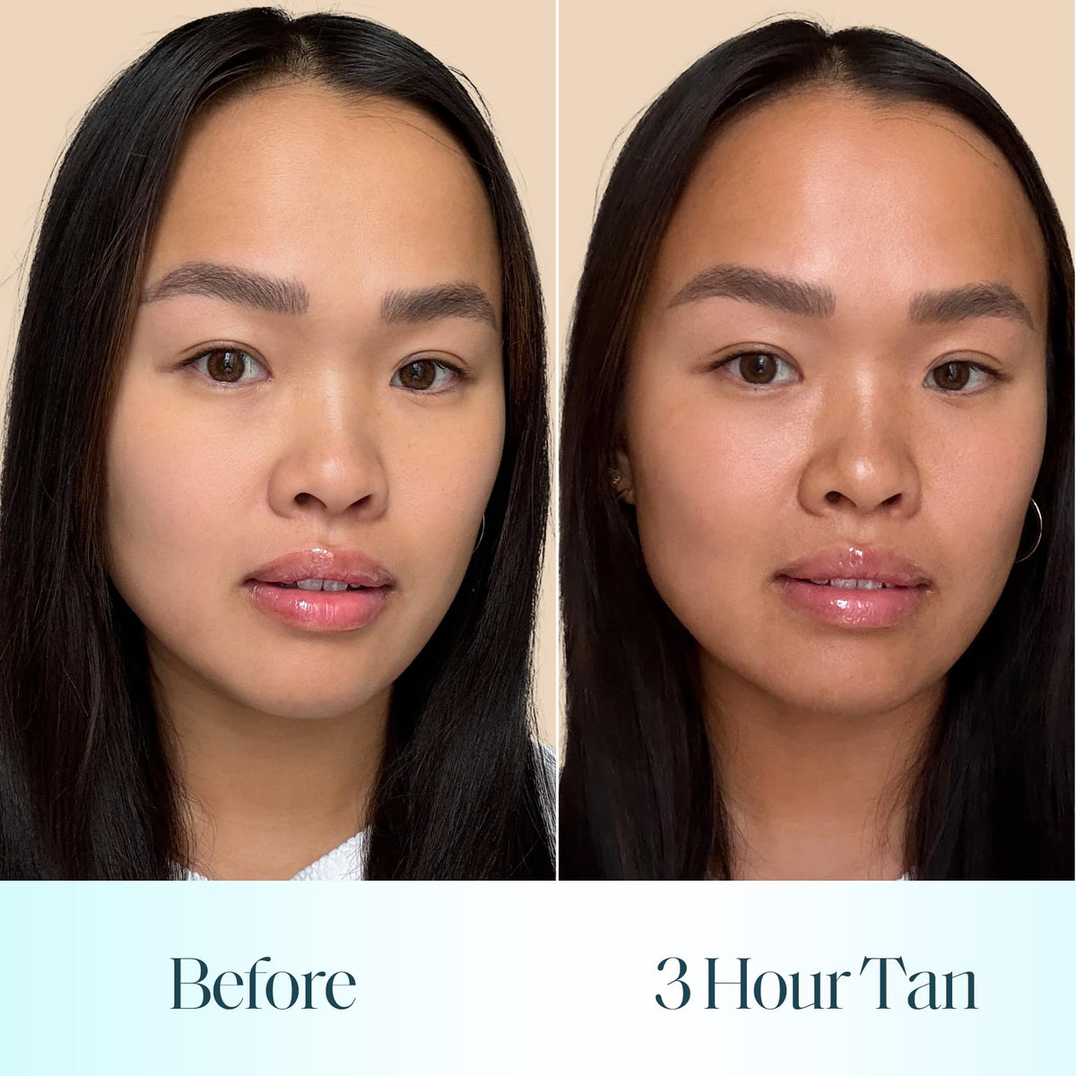 St.Tropez bronzer beside makeup brush showing easy makeup layering
