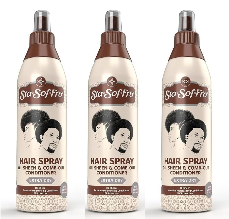 Sta-Sof-Fro front packaging three-pack showing bottles and label, clear product identity benefit