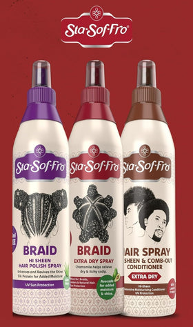 Sta-Sof-Fro spray mist close-up demonstrating even application benefit