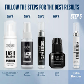 STACY LASH application with microbrush demonstrating controlled, clean application
