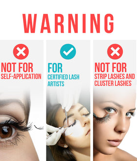 STACY LASH dropper tip close-up demonstrating precise dispensing for accurate placement